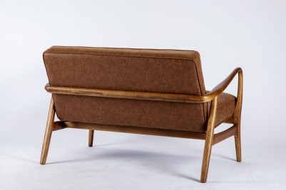 Salisbury Faux Leather Vintage Style Sofa - 2 Seater
